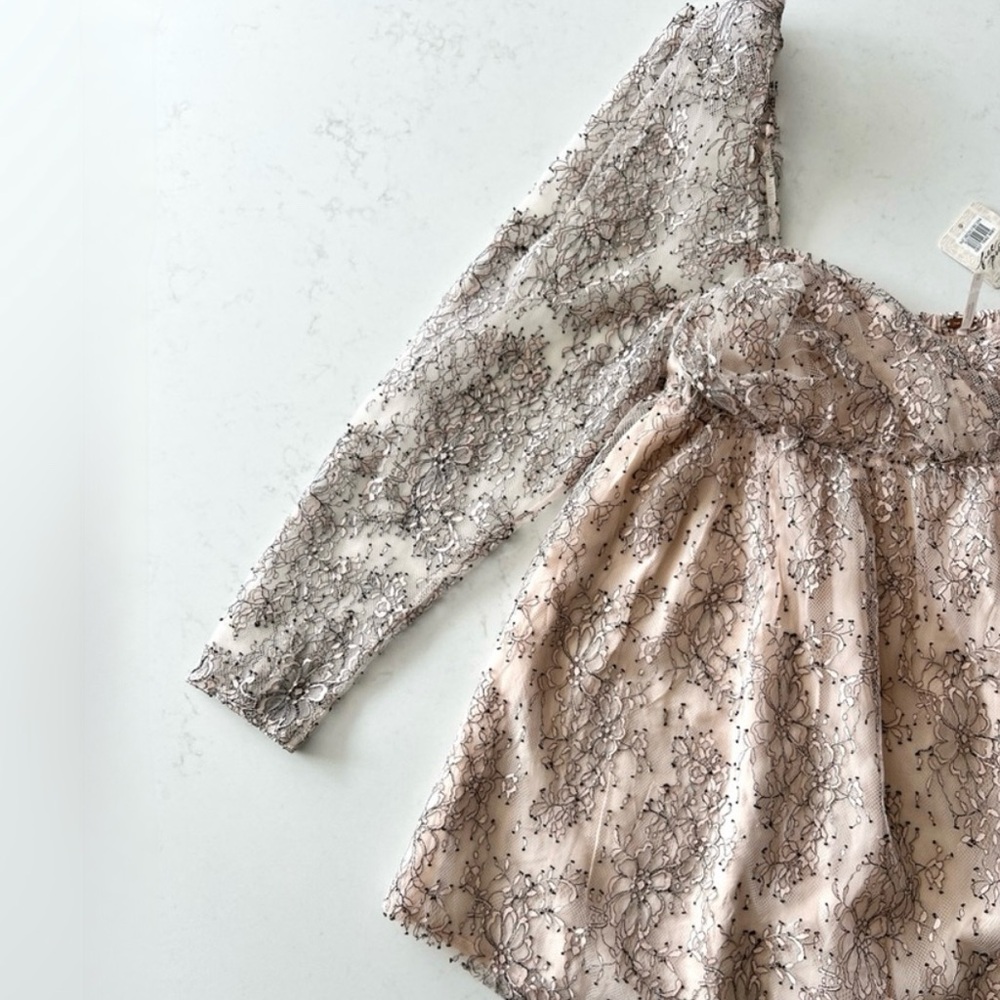 FREE PEOPLE NWT Heavenly Lace Tunic Sz M - Picture 9 of 13